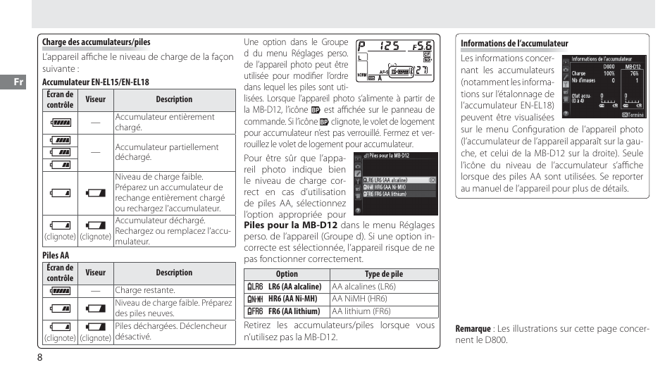 J i h d | Nikon Multi-Power Battery Pack MB-D12 User Manual | Page 32 / 244