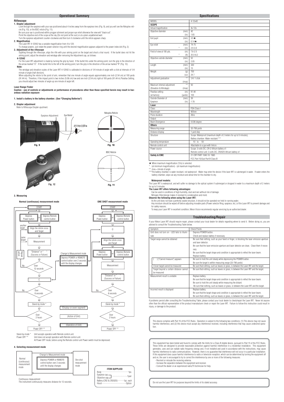 Nikon Laser IRT User Manual | Page 2 / 2