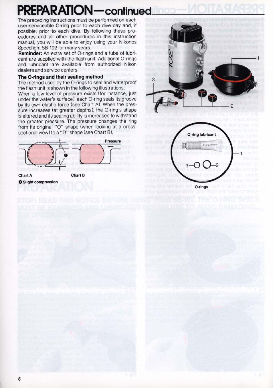 Preparation —continued | Nikon os Speedlight SB-102 User Manual | Page 6 / 36