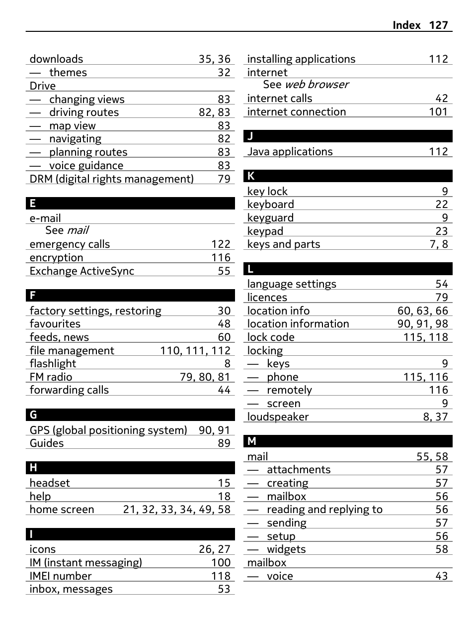 Nikon Nokia C6-01 User Manual | Page 127 / 130