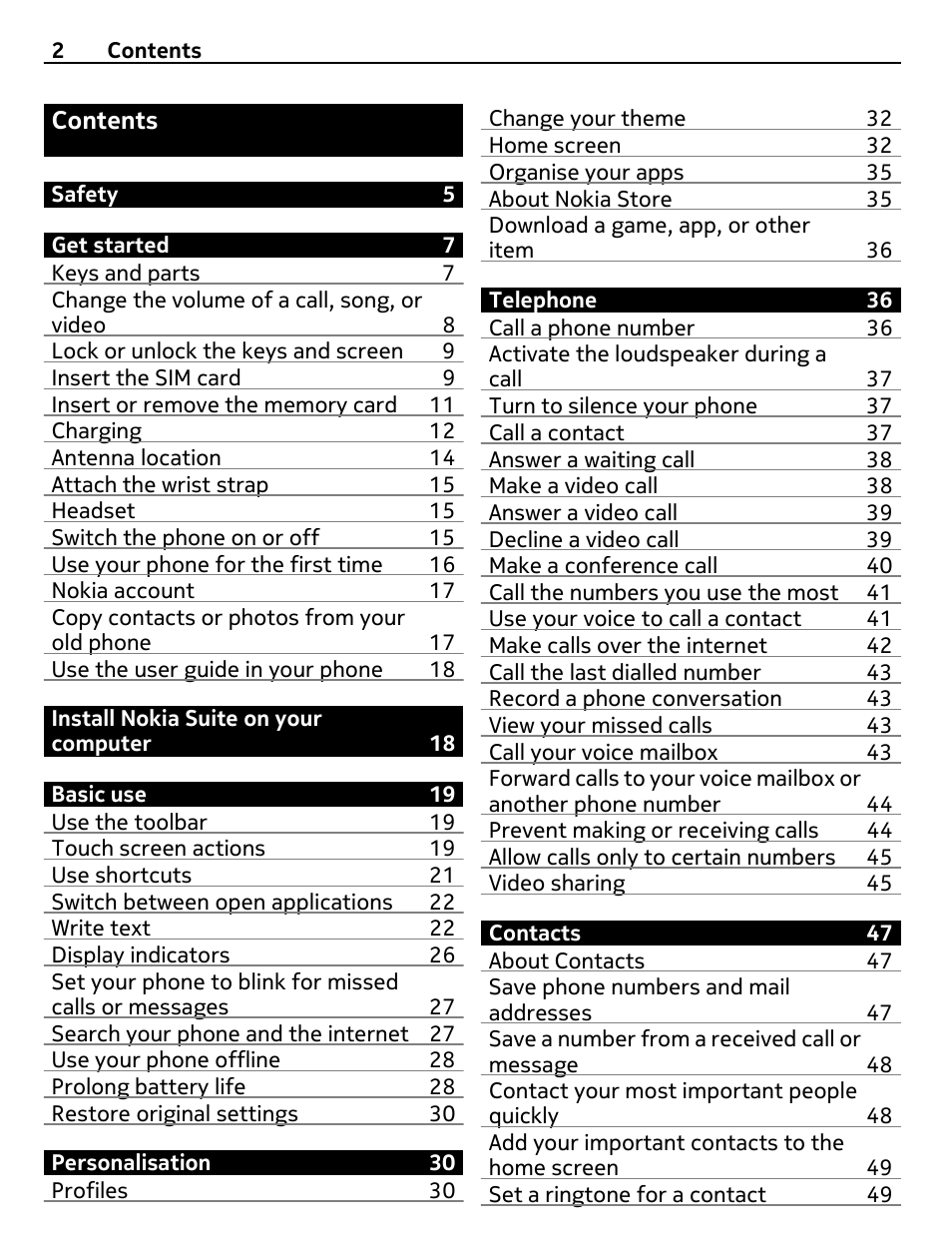 Nikon Nokia C6-01 User Manual | Page 2 / 130