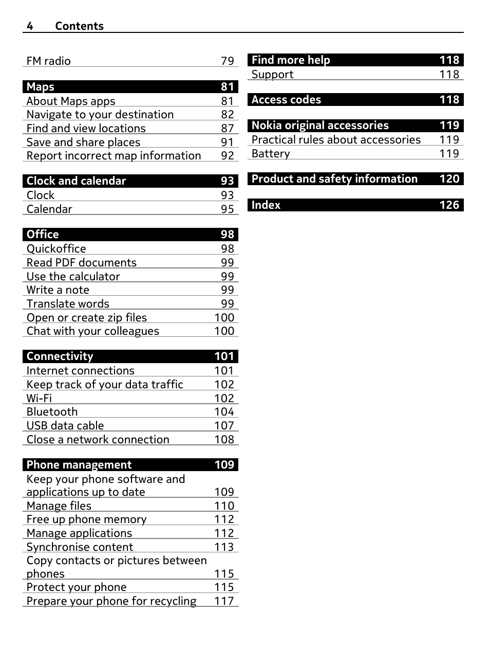 Nikon Nokia C6-01 User Manual | Page 4 / 130