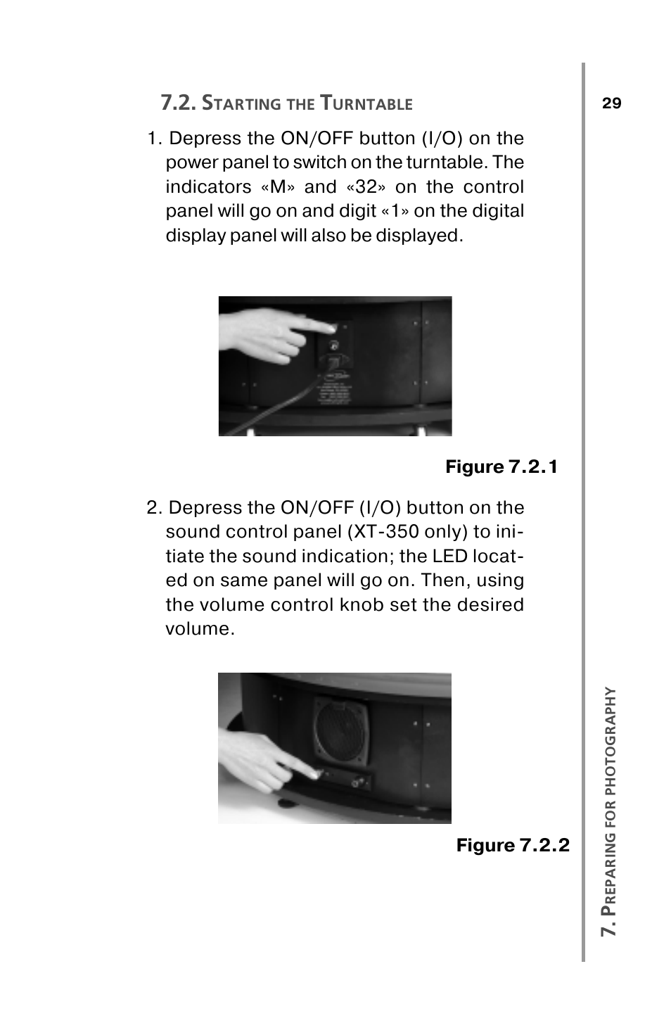 Starting the turntable | Nikon XT100 User Manual | Page 29 / 64