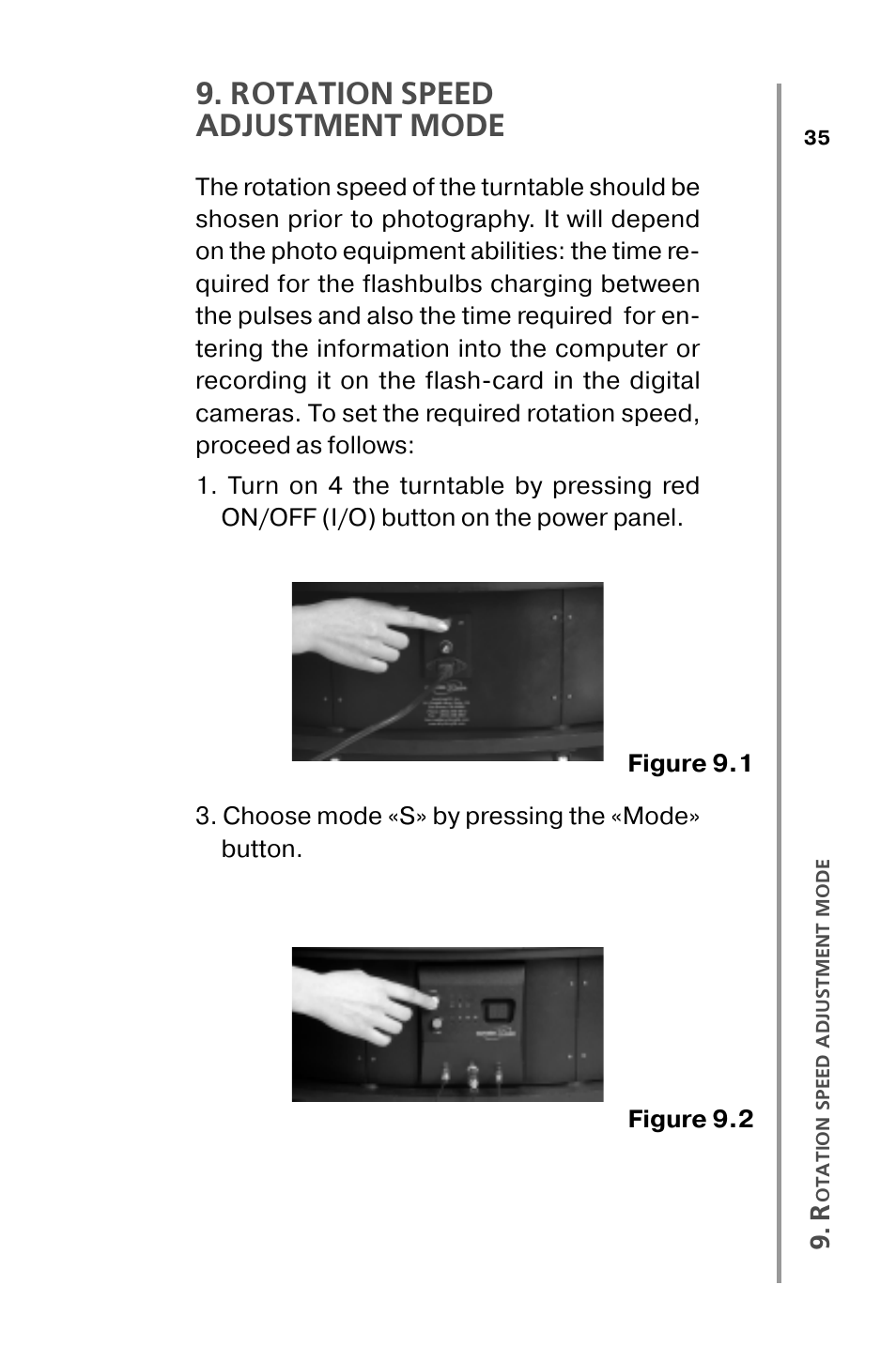Rotation speed adjustment mode | Nikon XT100 User Manual | Page 35 / 64