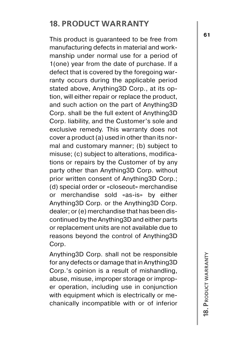 Product warranty | Nikon XT100 User Manual | Page 61 / 64