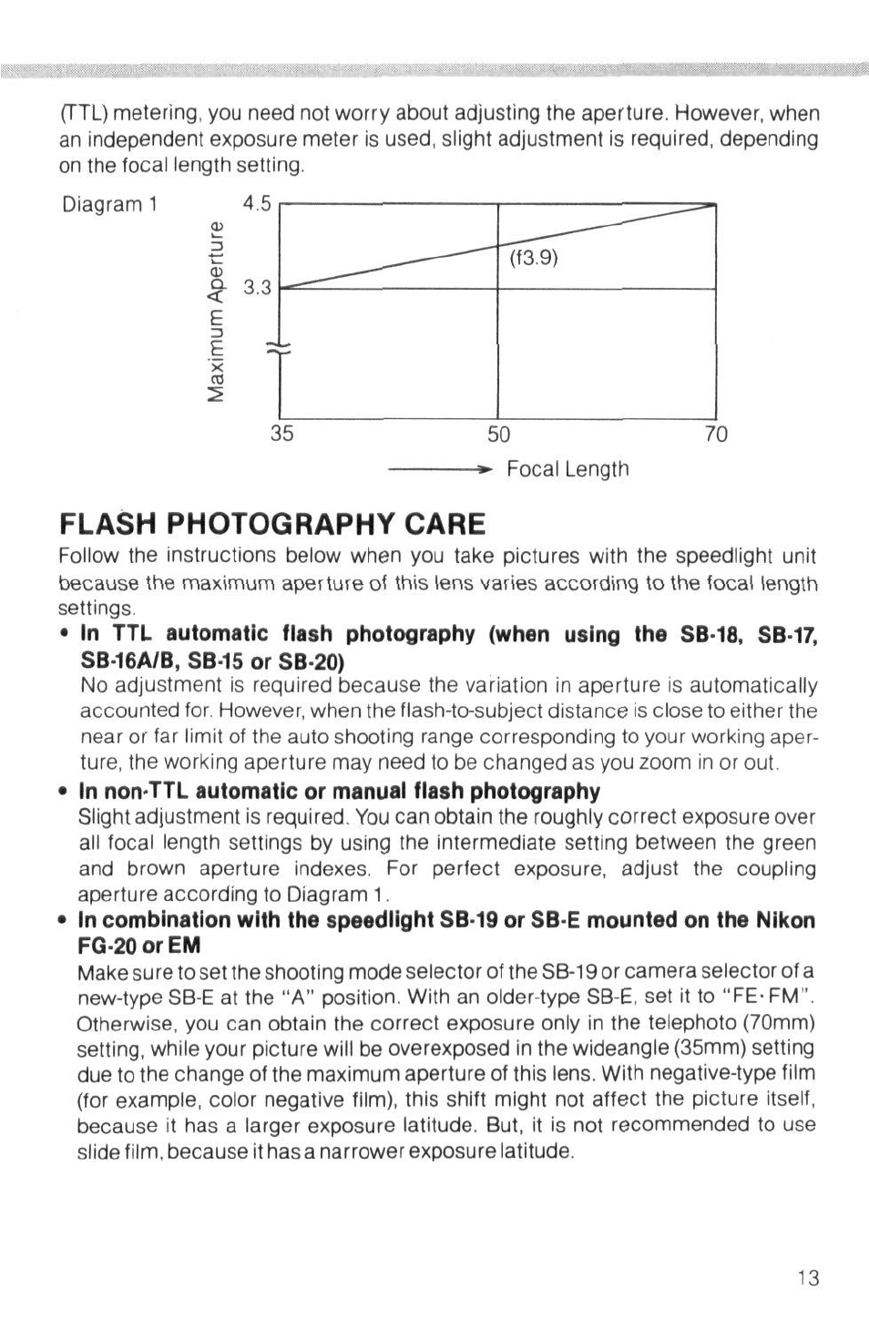 Mounting the lens a, Focusing, Zooming c | Macro focusing, Focusing- -b | Nikon Zoom-Nikkor 35-70mm f User Manual | Page 13 / 49