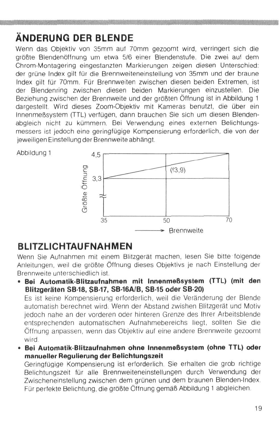 Einsetzen des objektivs a, Scharfeinstellen des objektivs, Stufenlose verstellung der brennweite—c | Makroeinstellung, Scharfeinstellen des objektivs- -b | Nikon Zoom-Nikkor 35-70mm f User Manual | Page 19 / 49