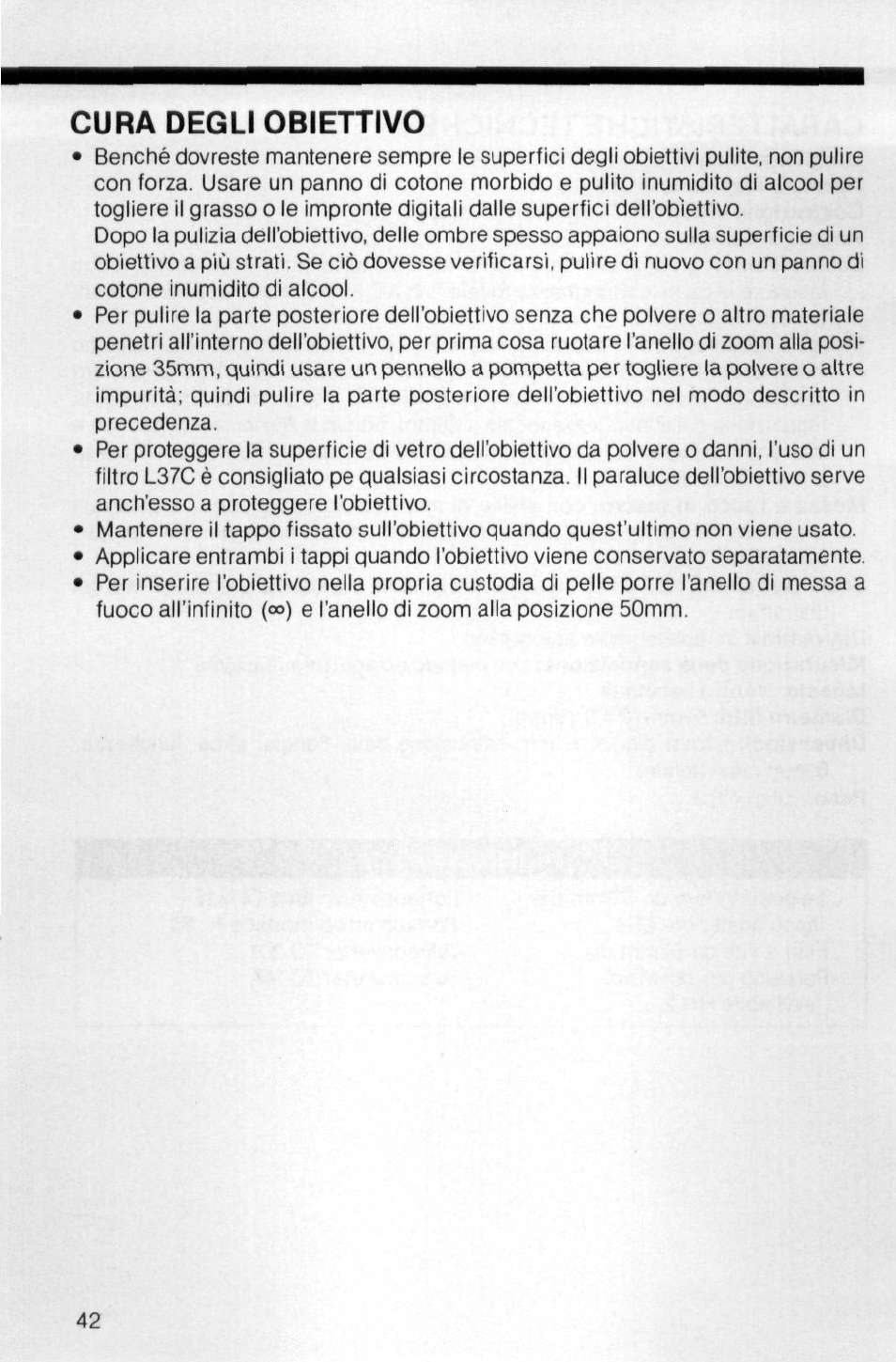 Scala profondità di campo, Fotografia all’infrarosso | Nikon Zoom-Nikkor 35-70mm f User Manual | Page 42 / 49