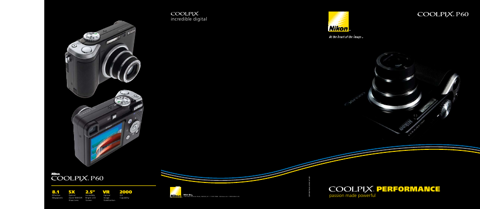 Nikon Coolpix P60 User Manual | 2 pages