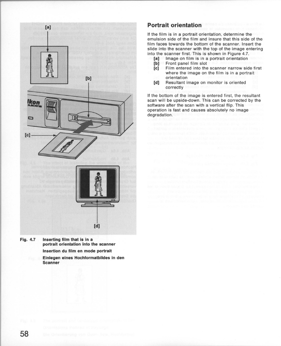 Portrait orientation | Nikon 35MM Film Scanner LS-10E User Manual | Page 58 / 82