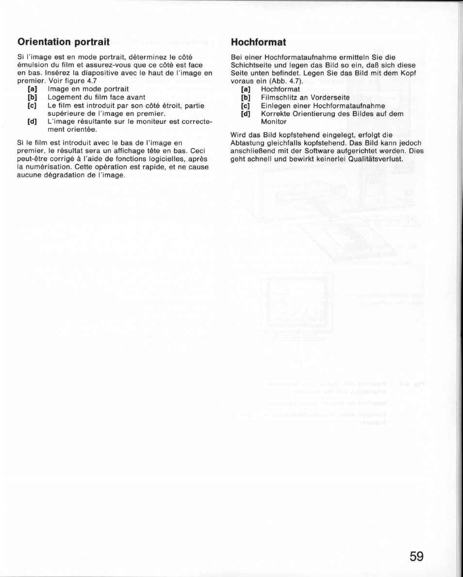 Orientation portrait, Hochformat | Nikon 35MM Film Scanner LS-10E User Manual | Page 59 / 82