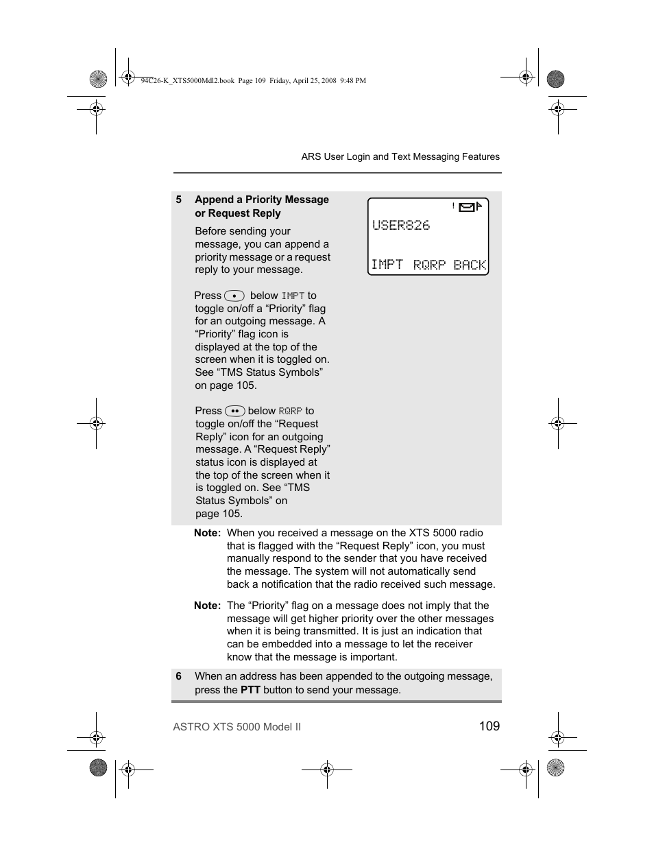 User826 impt rqrp back | Nikon ASTRO XTS-5000 User Manual | Page 122 / 163