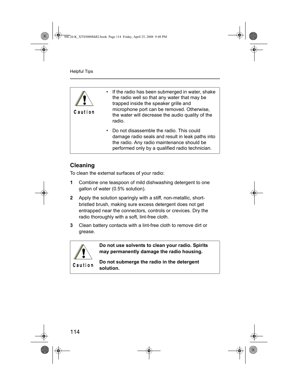 Cleaning | Nikon ASTRO XTS-5000 User Manual | Page 127 / 163