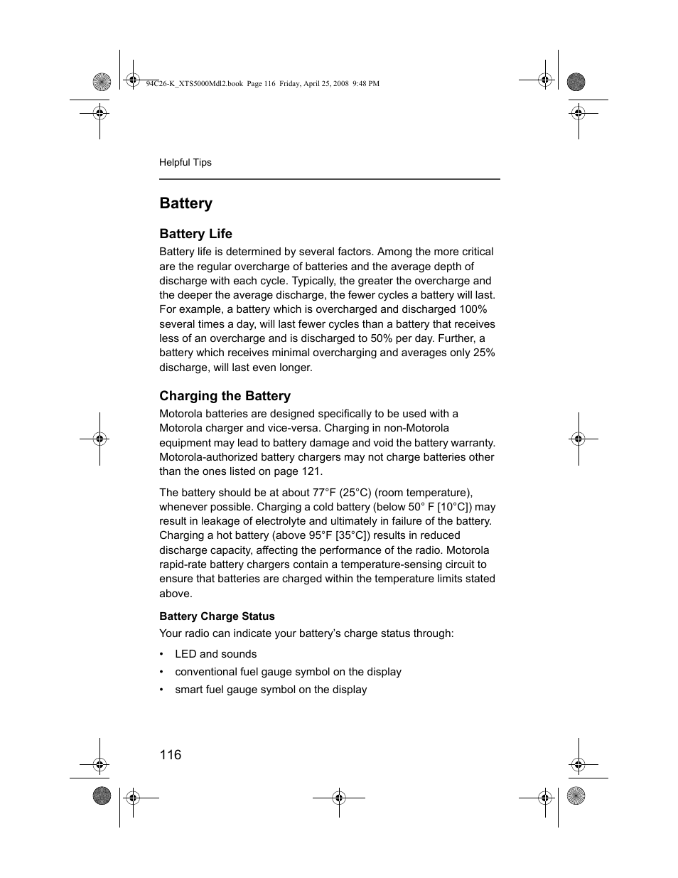 Battery, Battery life, Charging the battery | Battery life charging the battery | Nikon ASTRO XTS-5000 User Manual | Page 129 / 163