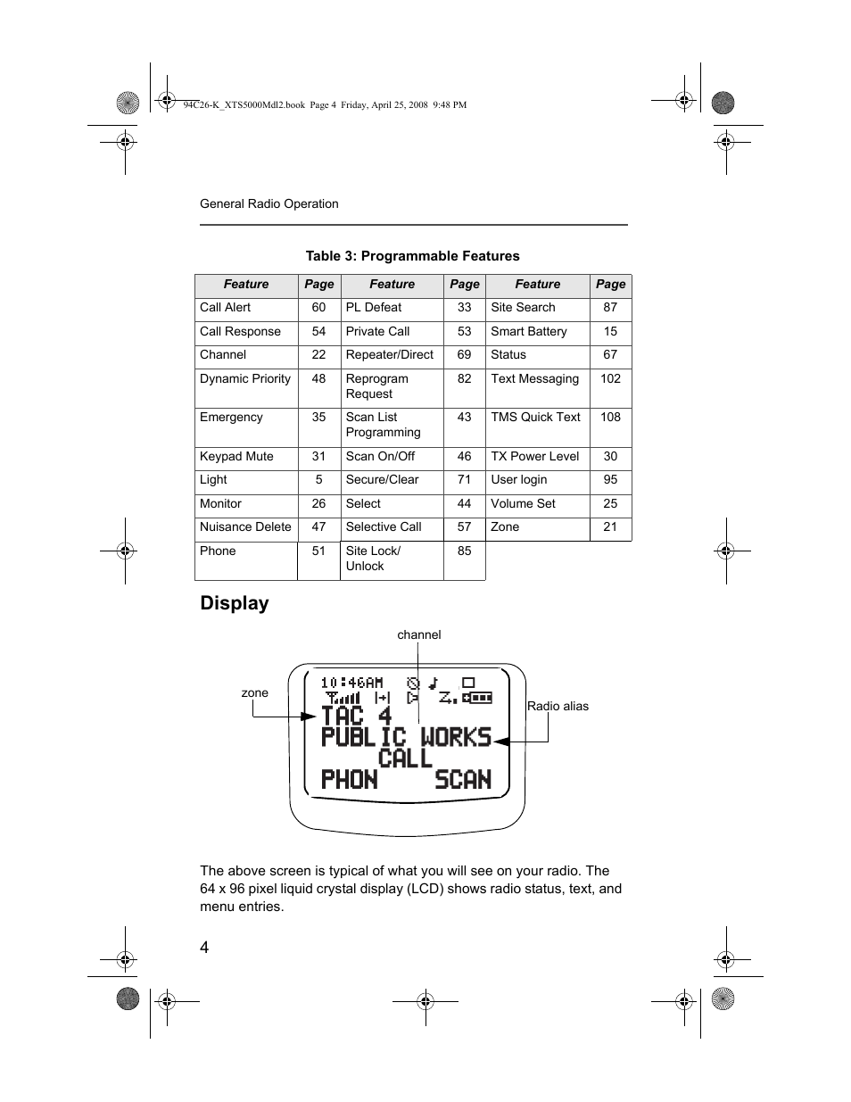 Display | Nikon ASTRO XTS-5000 User Manual | Page 17 / 163