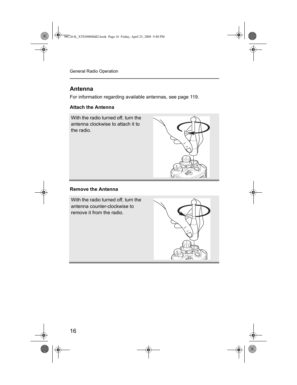 Antenna | Nikon ASTRO XTS-5000 User Manual | Page 29 / 163