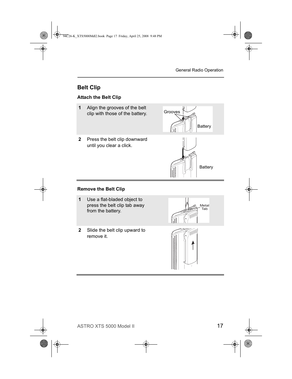 Belt clip | Nikon ASTRO XTS-5000 User Manual | Page 30 / 163