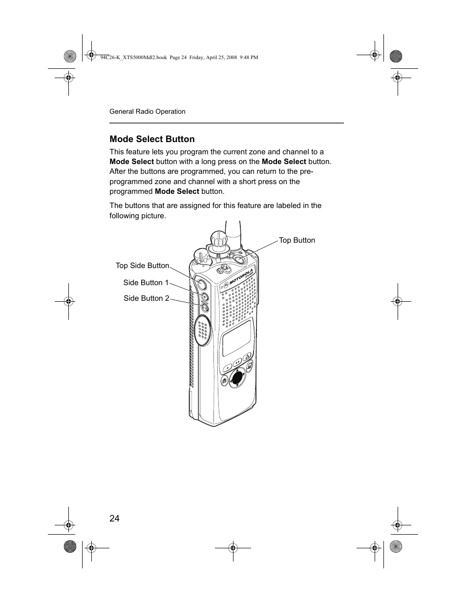 Mode select button | Nikon ASTRO XTS-5000 User Manual | Page 37 / 163
