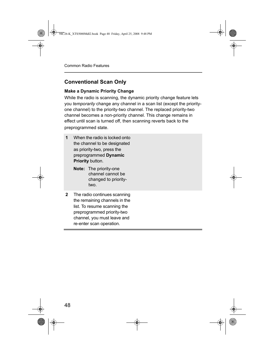 Conventional scan only | Nikon ASTRO XTS-5000 User Manual | Page 61 / 163