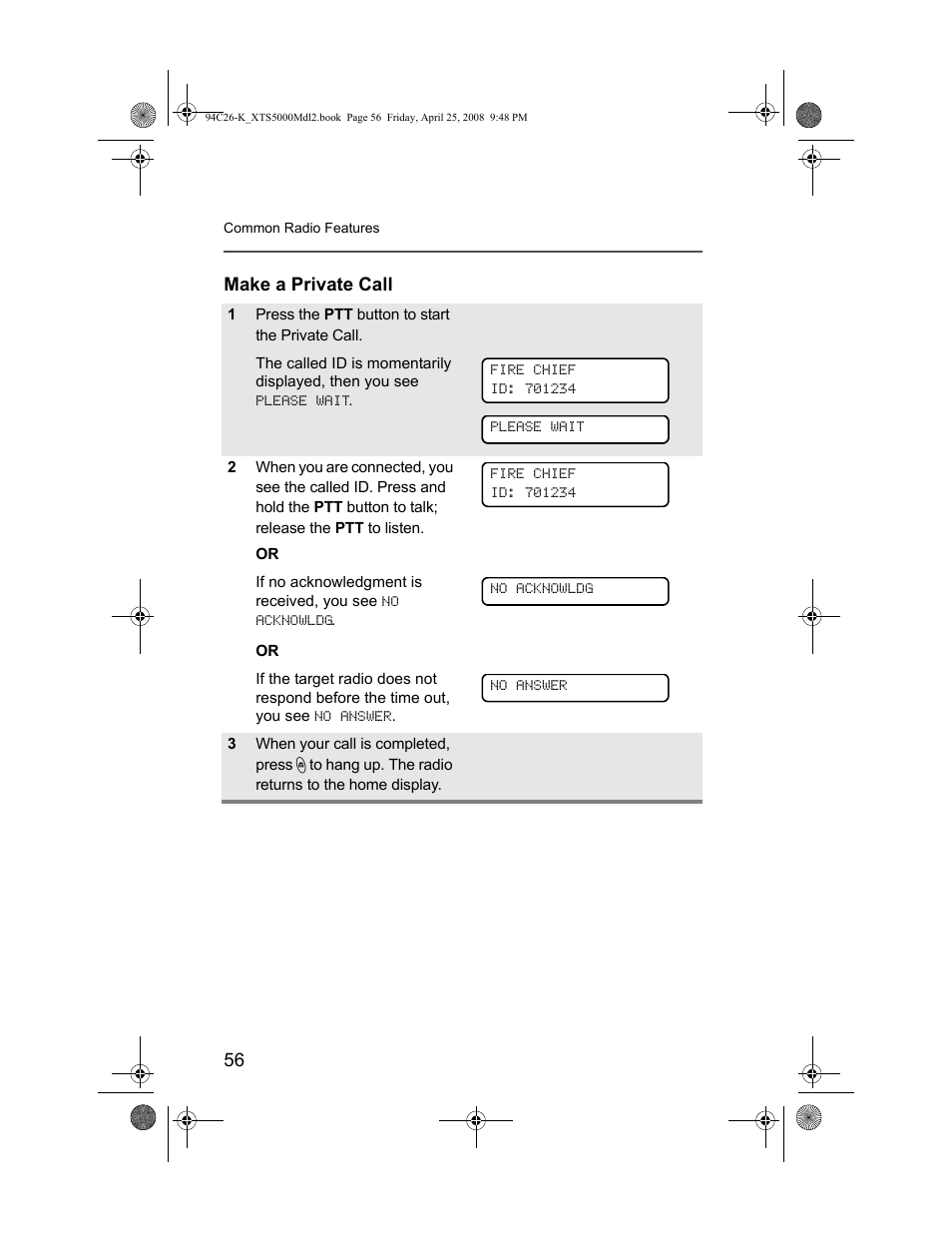 Make a private call | Nikon ASTRO XTS-5000 User Manual | Page 69 / 163