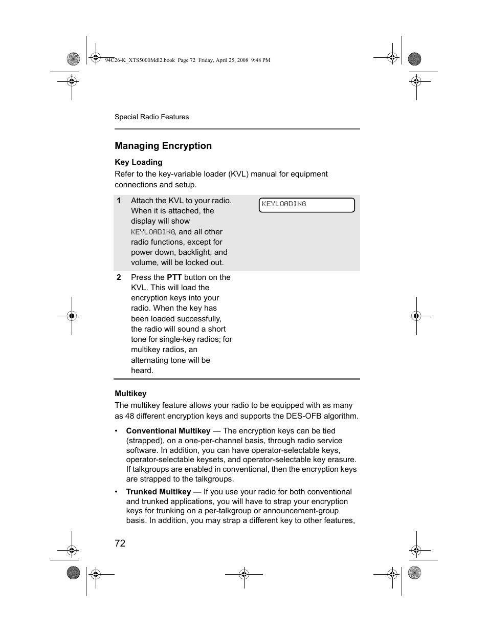 Managing encryption | Nikon ASTRO XTS-5000 User Manual | Page 85 / 163
