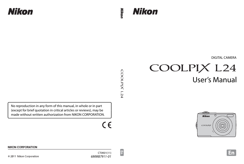 Nikon Coolpix L24 User Manual | 144 pages