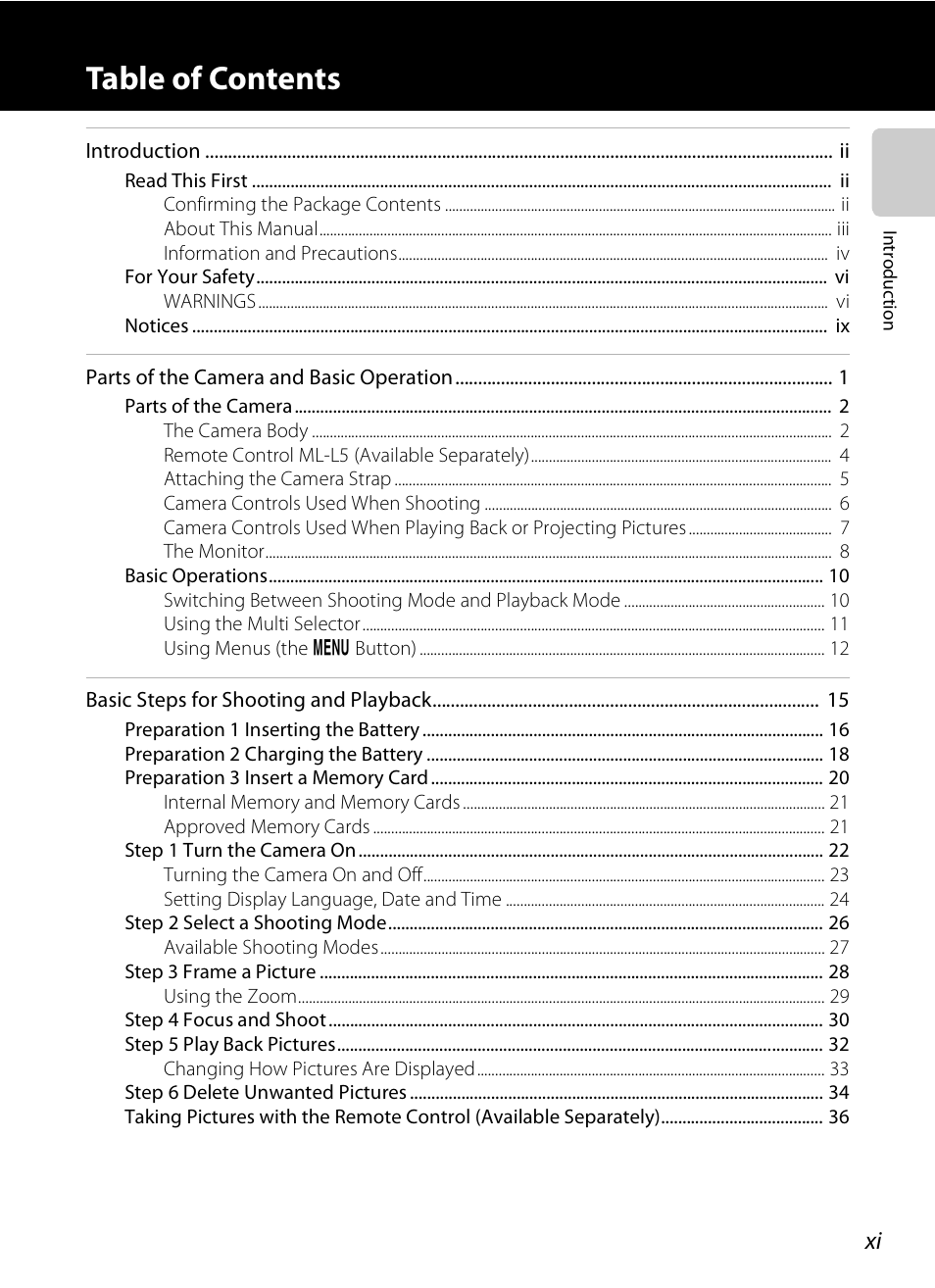 Nikon S1200PJ User Manual | Page 13 / 228