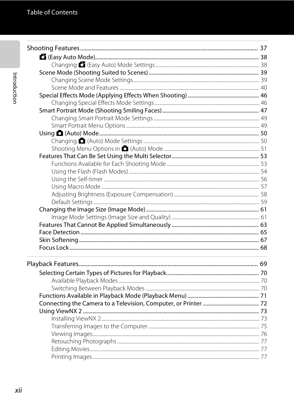 Nikon S1200PJ User Manual | Page 14 / 228