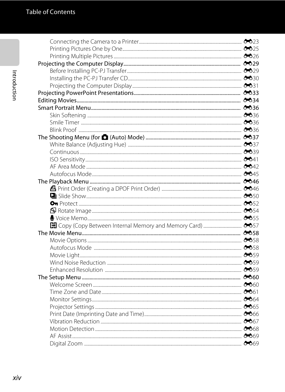 Nikon S1200PJ User Manual | Page 16 / 228