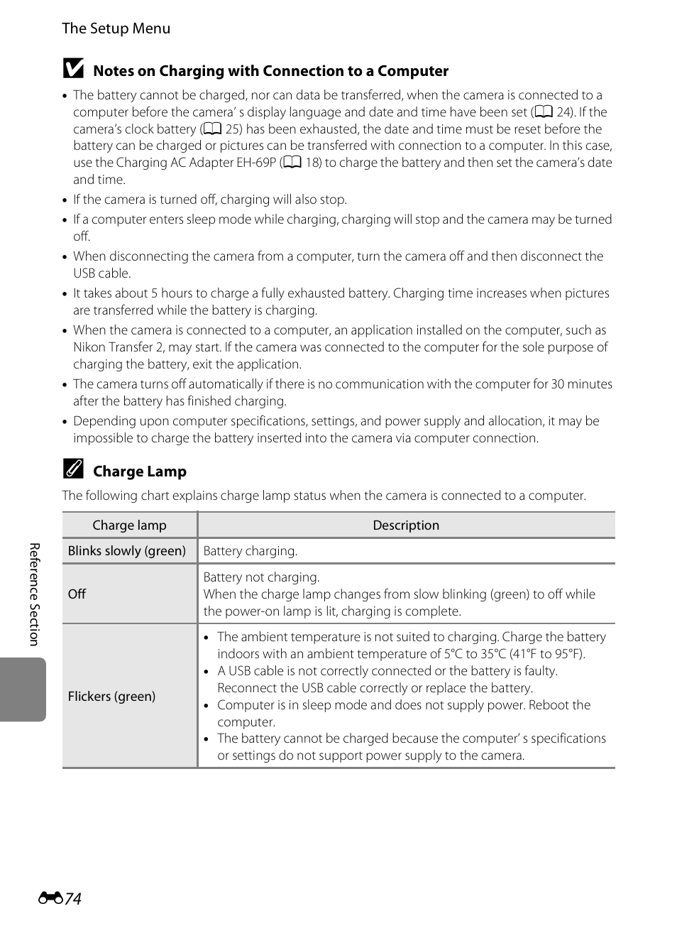 E 74 | Nikon S1200PJ User Manual | Page 192 / 228