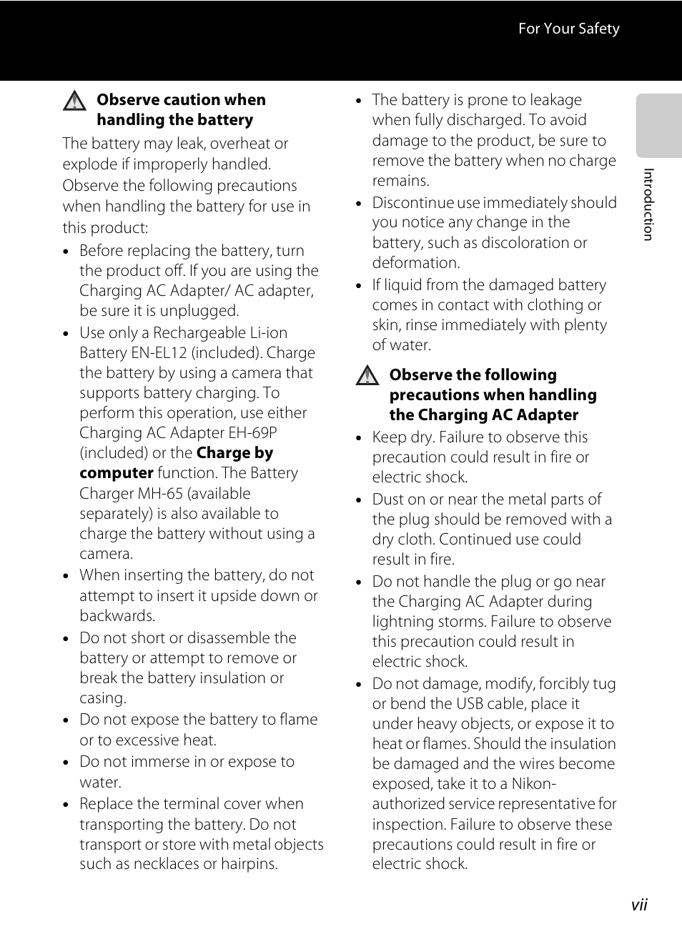 Nikon S1200PJ User Manual | Page 9 / 228