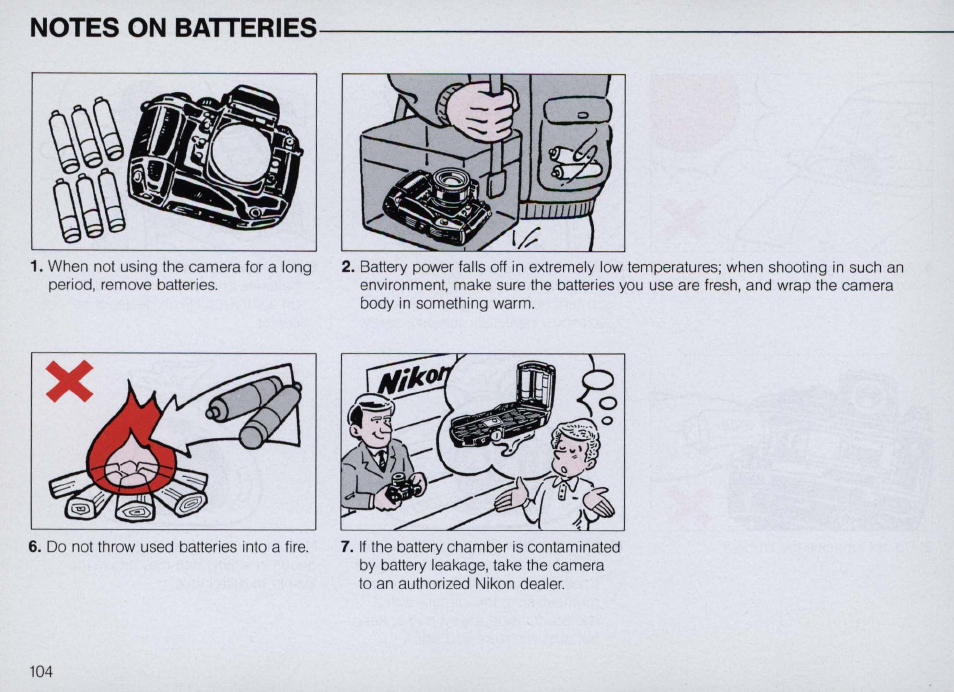 Auto exposure bracketing | Nikon F4 User Manual | Page 104 / 181