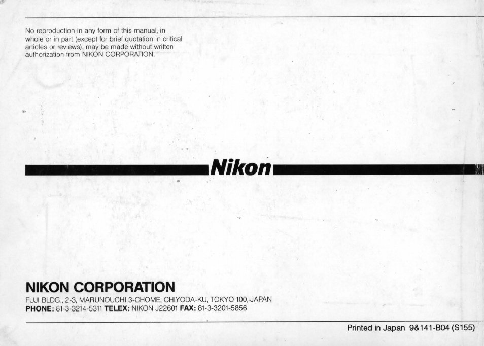 Meter coupling lever | Nikon F4 User Manual | Page 111 / 181