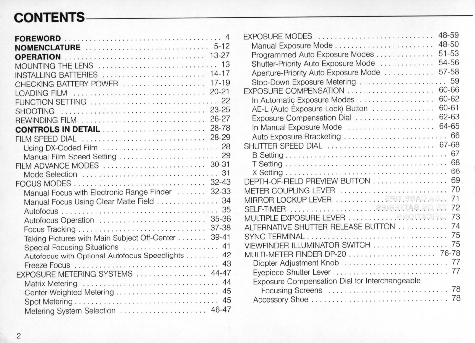 Nikon F4 User Manual | Page 2 / 181