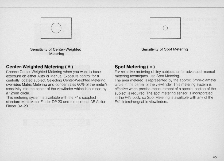 Nikon F4 User Manual | Page 45 / 181