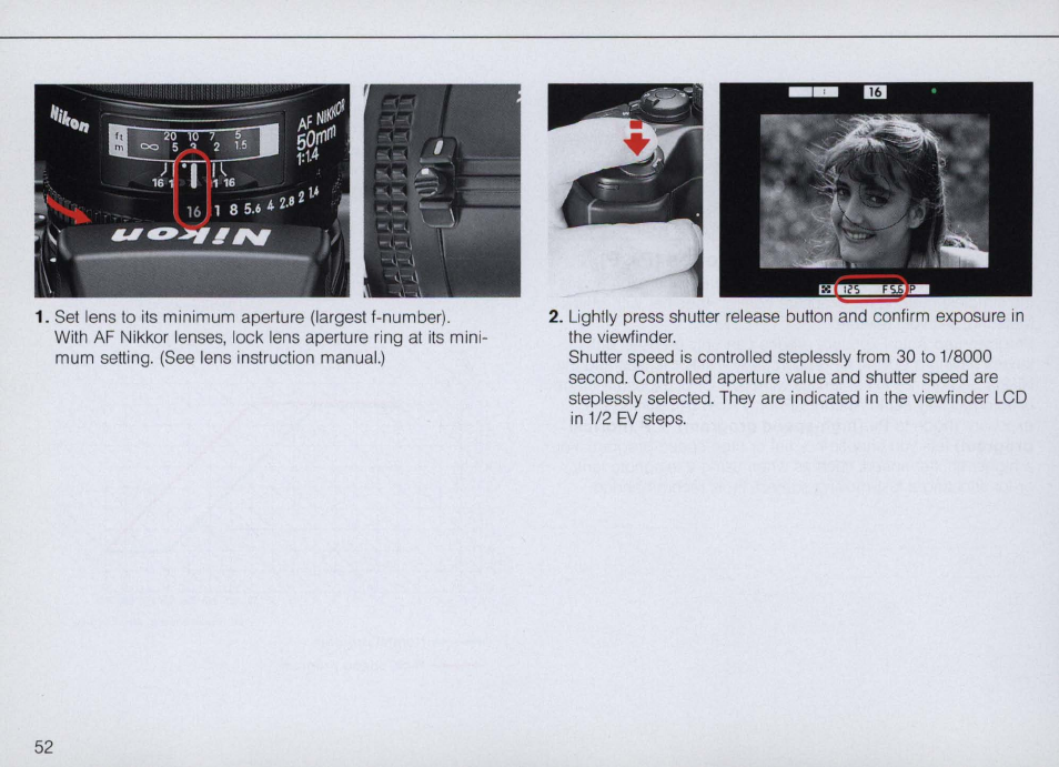 Nikon F4 User Manual | Page 52 / 181