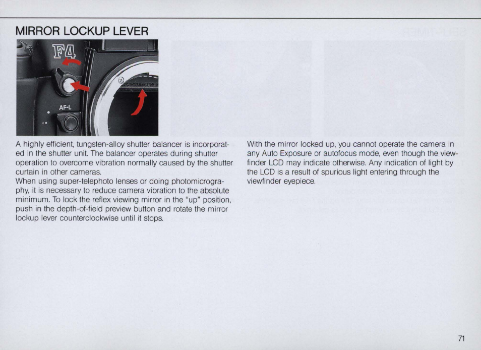 Metering system selection, Metering system selection -47 | Nikon F4 User Manual | Page 71 / 181