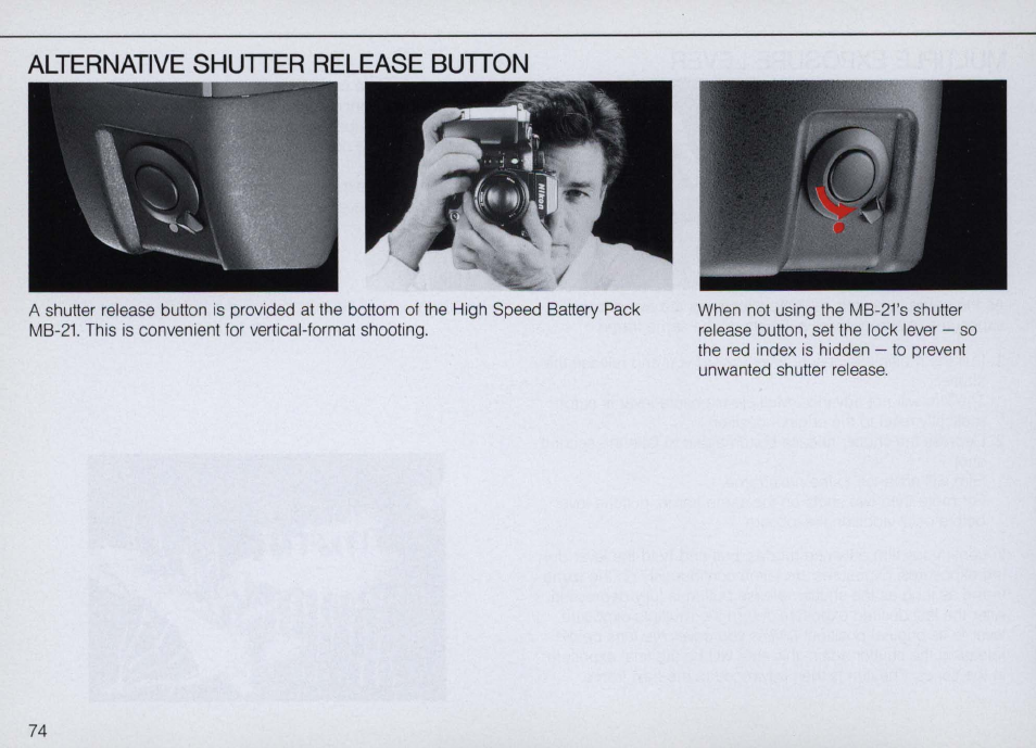 M !.?■:. f';.6 p | Nikon F4 User Manual | Page 74 / 181