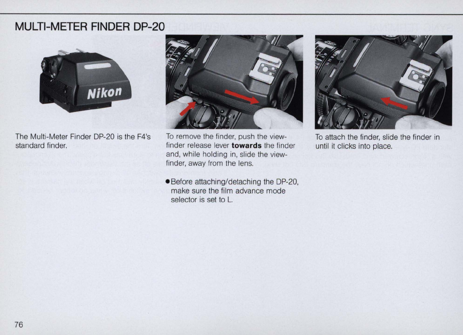 Manual exposure mode, Manual exposure mode -50 | Nikon F4 User Manual | Page 76 / 181