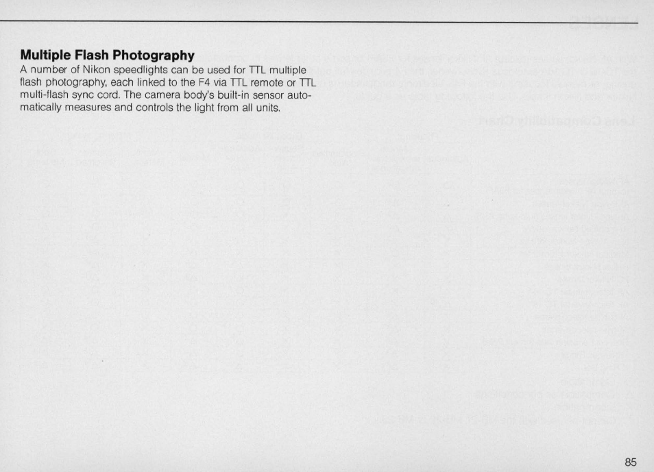 Nikon F4 User Manual | Page 85 / 181