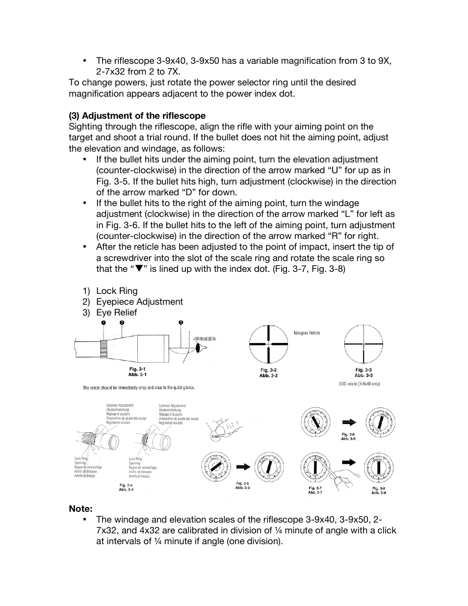 Nikon ProStaff Team Realtree 3-9x40 User Manual | Page 4 / 5