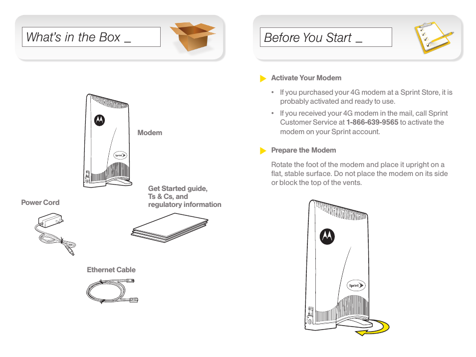 What’s in the box, Before you start | Nikon SPRINT CPEI 25150 User Manual | Page 2 / 4