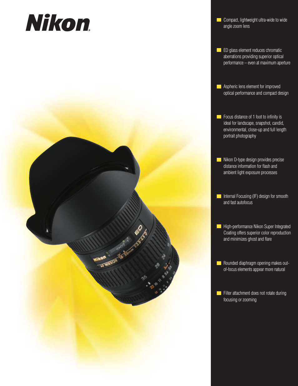 Nikon AF Zoom-Nikkor User Manual | 2 pages