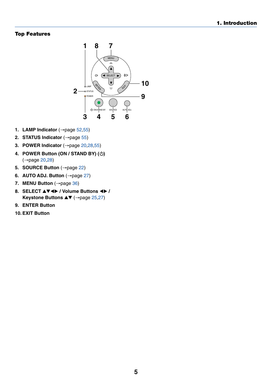 Top features | Nikon VT695 User Manual | Page 13 / 79