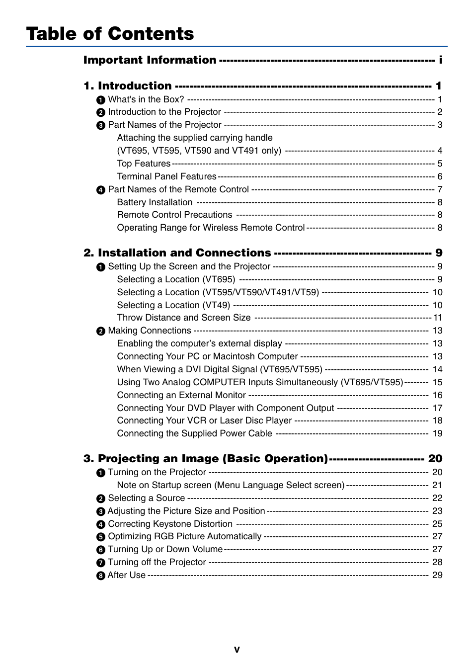 Nikon VT695 User Manual | Page 7 / 79