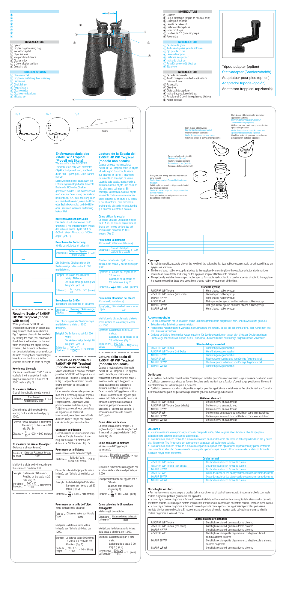 Nikon 7X50IF SP WP User Manual | Page 2 / 2