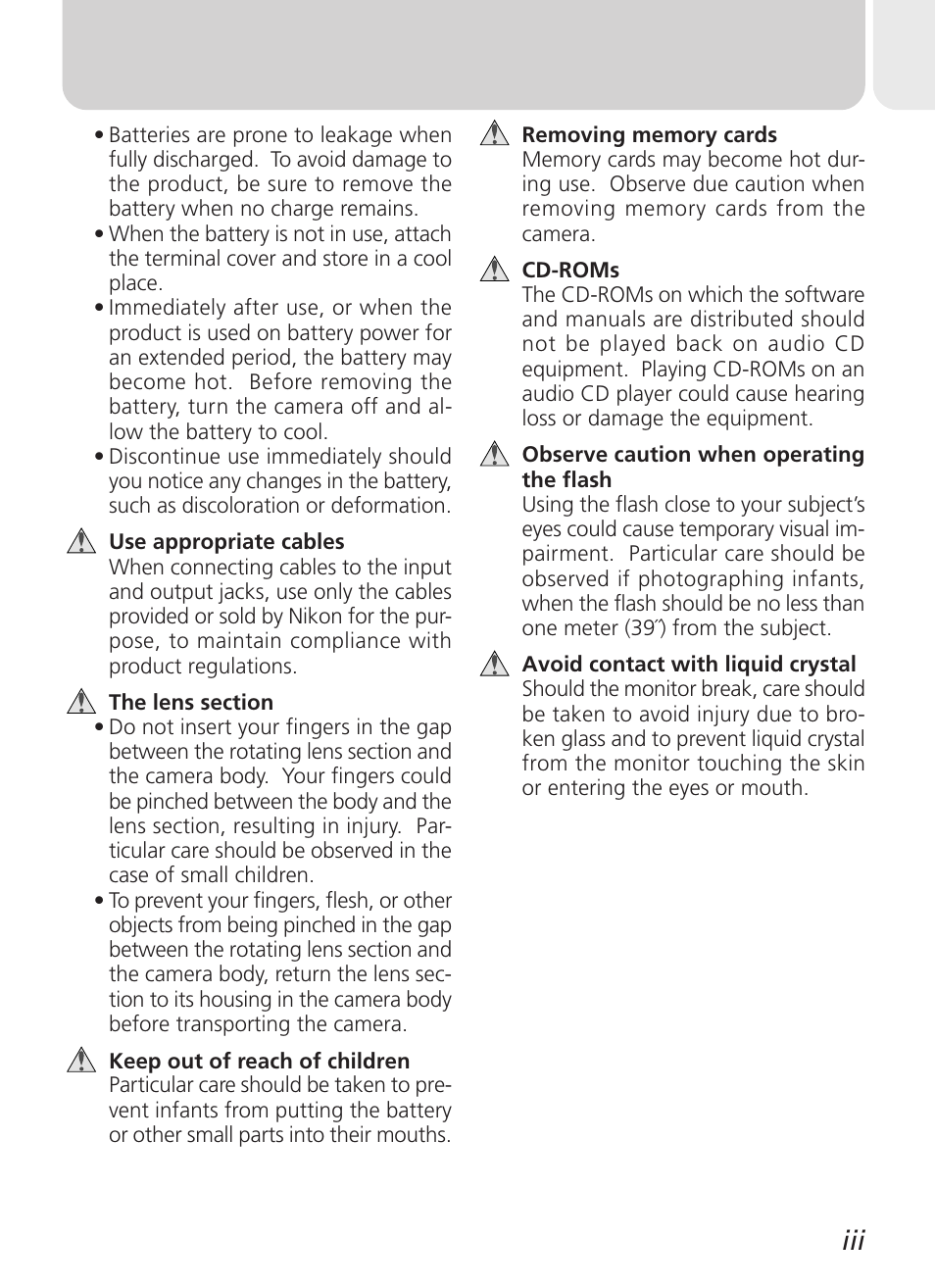 Nikon Coolpix 3500 User Manual | Page 5 / 111