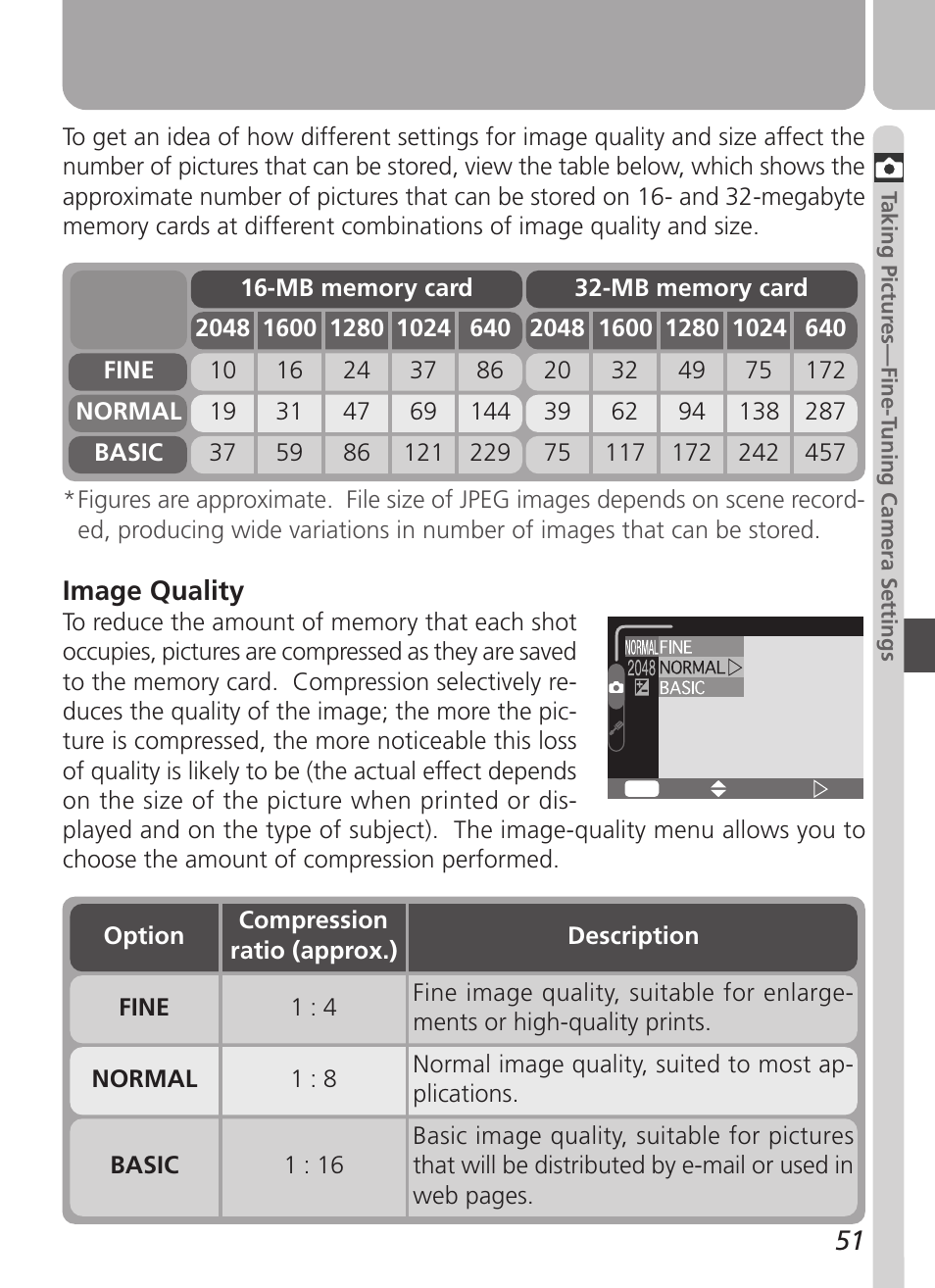 Image quality | Nikon Coolpix 3500 User Manual | Page 61 / 111