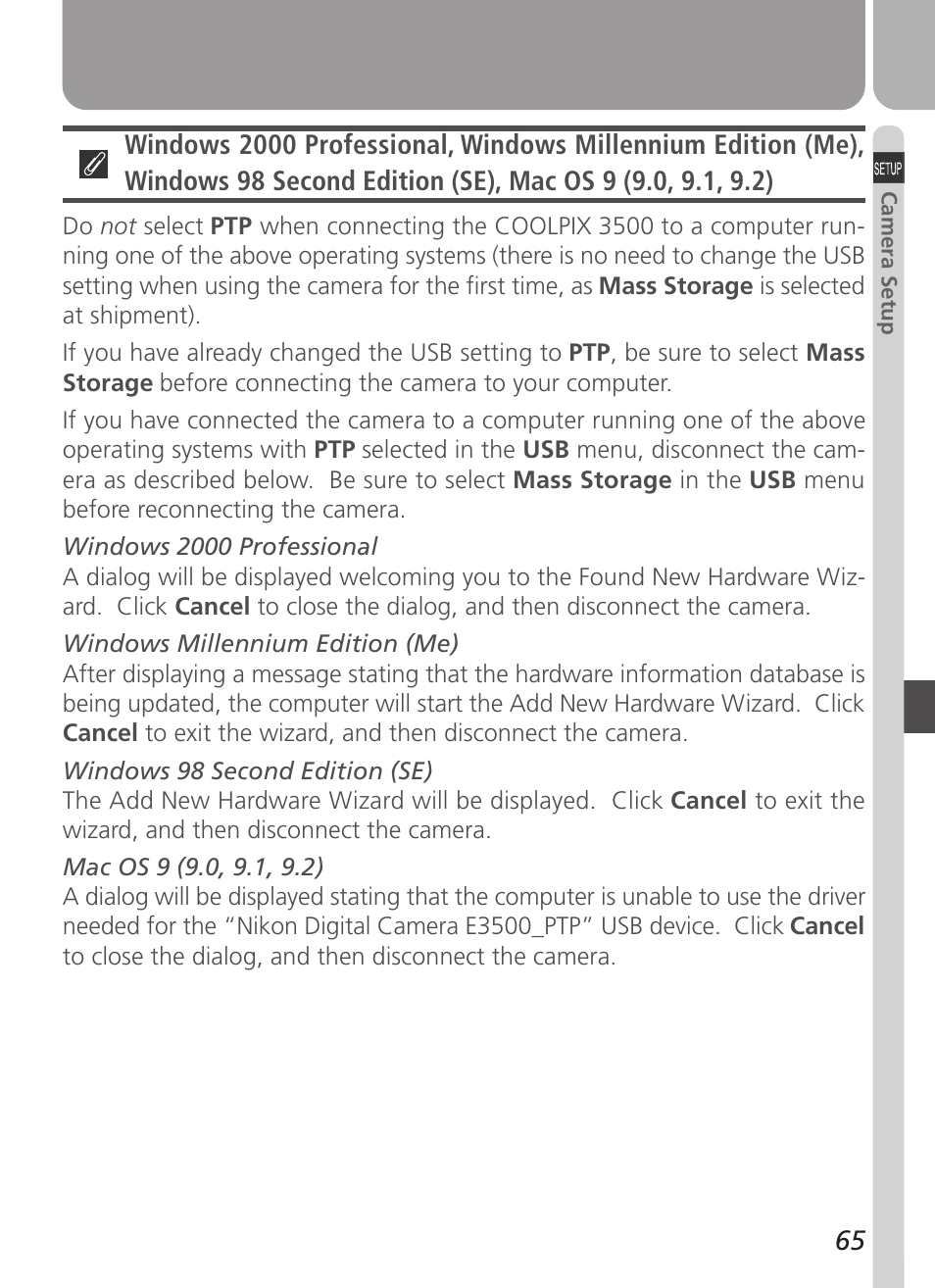 Nikon Coolpix 3500 User Manual | Page 75 / 111