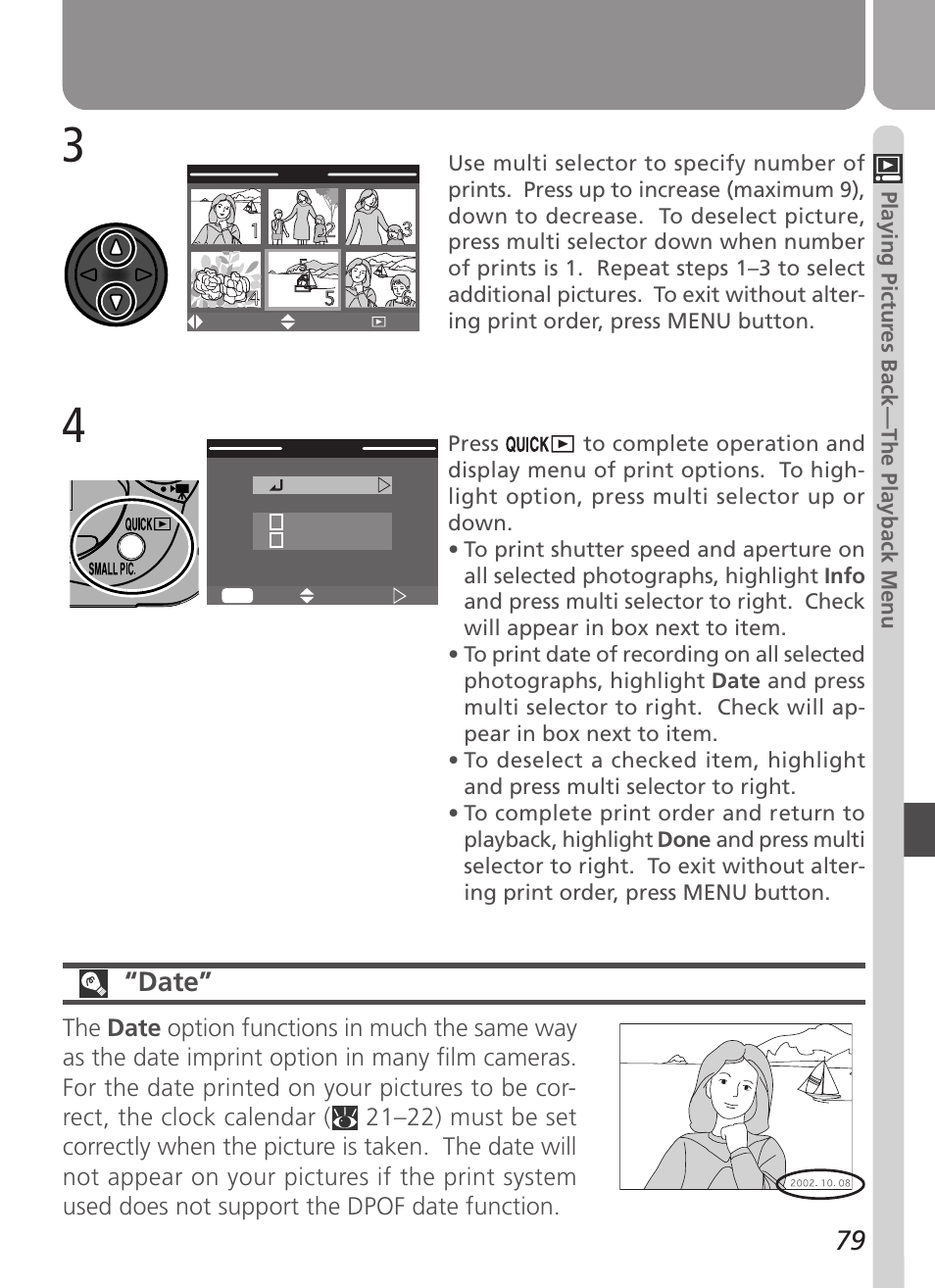 Date | Nikon Coolpix 3500 User Manual | Page 89 / 111